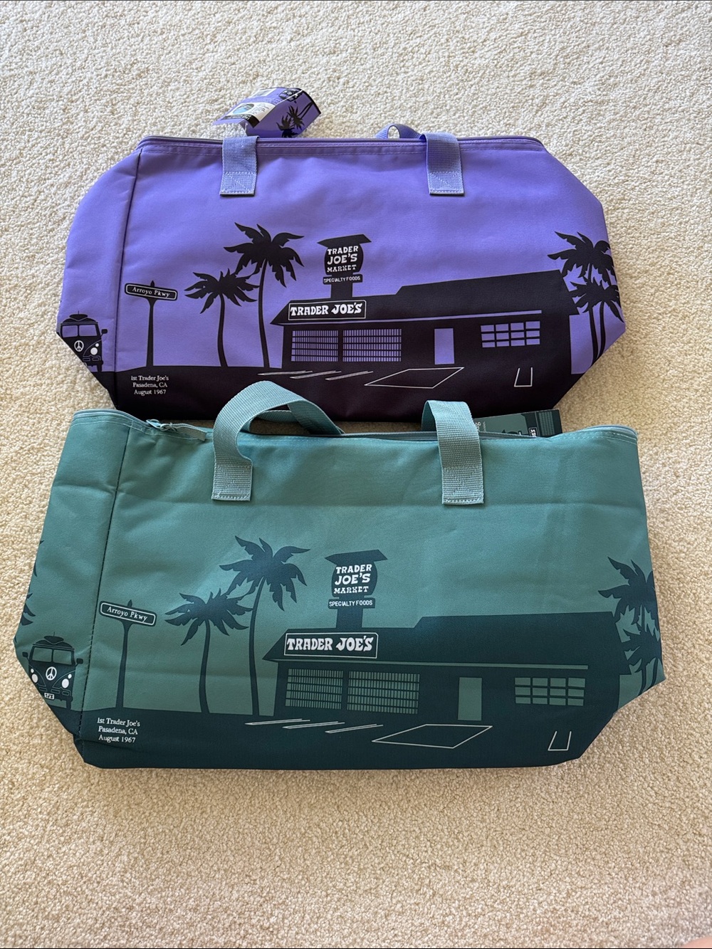 NWT x 2 Trader Joe’s Large Insulated Bags